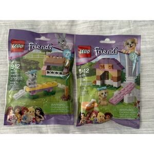 NWT LEGO FRIENDS Puppy's Playhouse (41025) & Bunny’s Hutch (41022) NEW SEALED